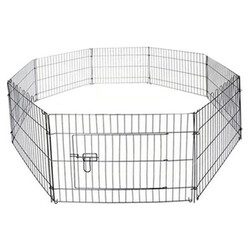 EuroGold - EuroGold 8 Parça Tel Panel Köpek Oyun Alanı 61x61 Cm 