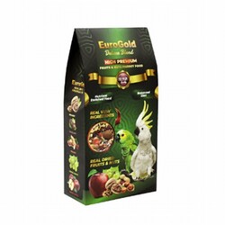 EuroGold - EuroGold Deluxe Blend Fruits Nuts Meyveli ve Kuruyemişli Papağan Yemi 650 Gr 