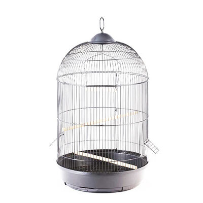 EuroGold Yuvarlak Salon Kuş Kafesi Kafesi Krom 42x77 Cm 