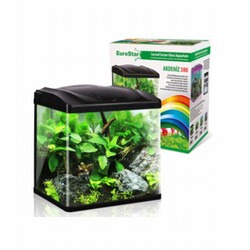Eurostar - EuroStar Akdeniz 380 Siyah Akvaryum 4w Led 38x26x40,5 Cm 