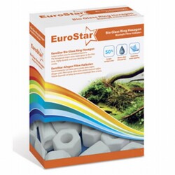 Eurostar - EuroStar Bio Glass Ring Hexagon Akvaryum Filtre Malzemesi 500 Ml 