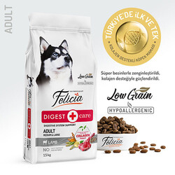Felicia - Felicia Hypoallergenic Medium Large Kuzulu Düşük Tahıllı Yetişkin Köpek Maması 15 Kg 