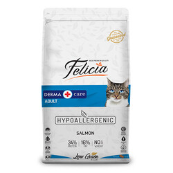 Felicia - Felicia Hypoallergenic Somonlu Düşük Tahıllı Yetişkin Kedi Maması 12 Kg 