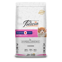Felicia - Felicia Hypoallergenic Tavuklu ve Hamsili Düşük Tahıllı Yavru Kedi Maması 12 Kg 