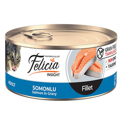 Felicia - Felicia Somonlu Fileto Gravy Tahılsız Yetişkin Kedi Konservesi 12 Adet 85 Gr 