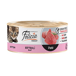 Felicia - Felicia Tahılsız Kıyılmış Biftekli Yavru Kedi Konservesi