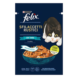 Felix - Felix Pouch Tasty Shreds Ton Balıklı Lezzetli Et Dilimleri Yetişkin Kedi Konservesi 26 Adet 80 Gr