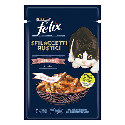 Felix Pouch Tasty Shreds Somonlu Lezzetli Et Dilimleri Yetişkin Kedi Konservesi 80 Gr