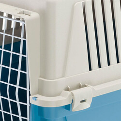 Ferplast Atlas 30 Kedi ve Küçük Irk Köpek Taşıma Kabı 40x60x38 Cm Mavi - Thumbnail