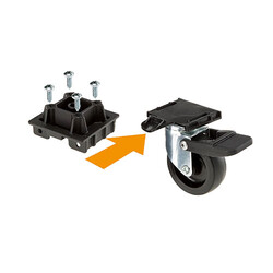 Ferplast Atlas Car 80 ve 100 Uyumlu L442 Tekerlek Seti - Thumbnail