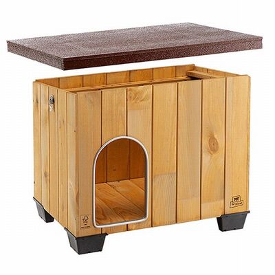 Ferplast Baita 60 Ahşap Köpek Kulübesi 58,5x73,5x54,5 Cm 