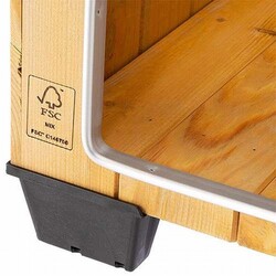 Ferplast Baita 60 Ahşap Köpek Kulübesi 58,5x73,5x54,5 Cm - Thumbnail