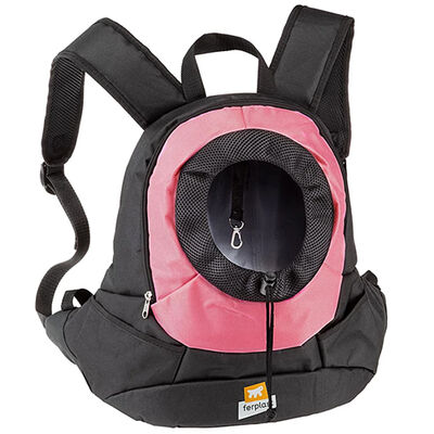 Ferplast Kangoo Küçük Irk Köpek Sırt Çantası 41x20x43 Cm Pembe 