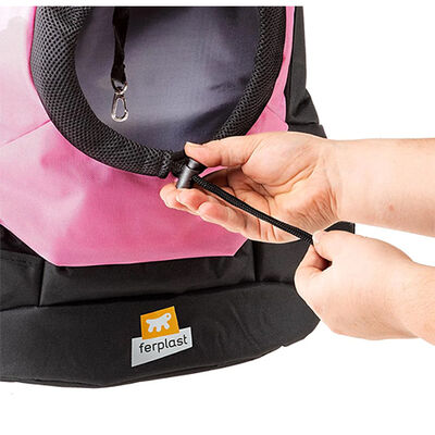 Ferplast Kangoo Küçük Irk Köpek Sırt Çantası 41x20x43 Cm Pembe 