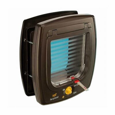 Ferplast Swing 7 Manyetik Kedi ve Köpek Kapısı Kahverengi 