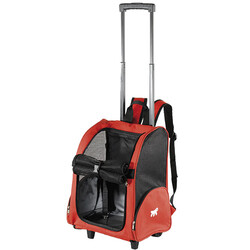 Ferplast - Ferplast Trolley Çekçekli Kedi ve Küçük Irk Köpek Taşıma Çantası 32x28x51 Cm 