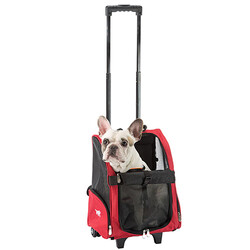 Ferplast Trolley Çekçekli Kedi ve Küçük Irk Köpek Taşıma Çantası 32x28x51 Cm - Thumbnail