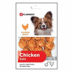 Flamingo - Flamingo Chicken Balls Tavuk ve Pirinçli Top Köpek Ödülü 75 Gr 