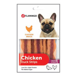 Flamingo - Flamingo Chicken Duck Strips Ördekli Şerit Köpek Ödülü 85 Gr