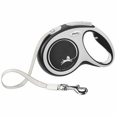 Flexi New Comfort Otomatik Şerit Köpek Gezdirme Tasması Large 5 Mt Siyah 