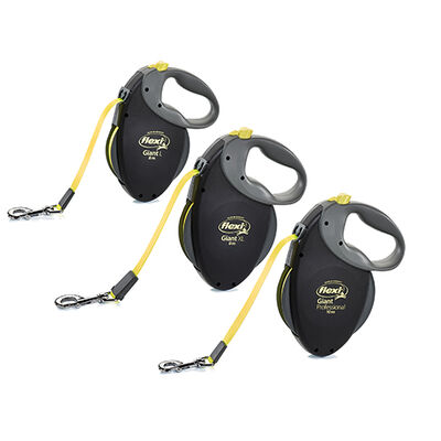 Flexi New Neon Otomatik Şerit Köpek Gezdirme Tasması Giant Medium 8 Mt Siyah 