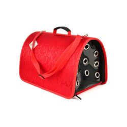 Flip - Flip Flybag Kedi ve Küçük Irk Köpek Taşıma Çantası Kırmızı 44 Cm 
