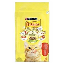 Friskies - Friskies Etli Tavuklu ve Sebzeli Yetişkin Kedi Maması 10 Kg
