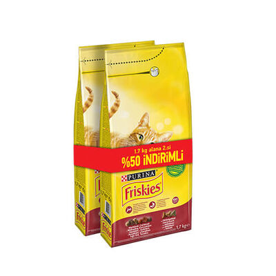 Friskies Etli Tavuklu ve Sebzeli Yetişkin Kedi Maması 10 Kg