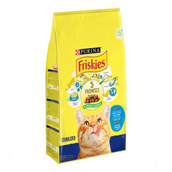 Friskies - Friskies Somonlu Ve Sebzeli Kısırlaştırılmış Kedi Maması