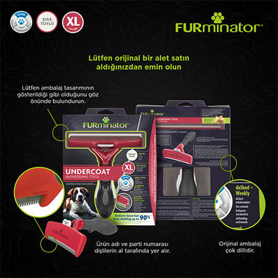 Furminatör Short Hair Büyük Irk Kısa Tüylü Köpek Tarağı XL 