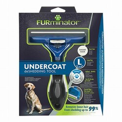 Furminator - Furminator Short Hair Kısa Tüylü Köpek Tarağı Large