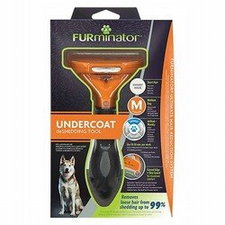 Furminator - Furminator Short Hair Kısa Tüylü Köpek Tarağı Medium 