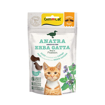 GimCat Crunchy Ördekli ve Catnipli Kedi Ödül Maması 50 Gr 