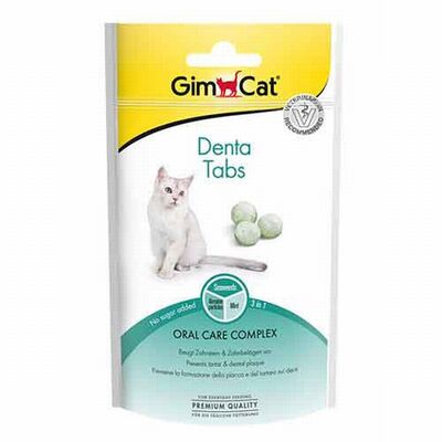 GimCat Denta Tabs Ağız Diş Sağlığı Kedi Ödülü 40 Gr 