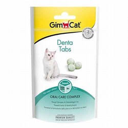 Gimcat - GimCat Denta Tabs Ağız Diş Sağlığı Kedi Ödülü 40 Gr 