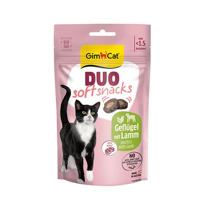 GimCat Duo Soft Shacks Kuzulu ve Kümes Hayvanlı Kedi Ödül Maması 50 Gr 