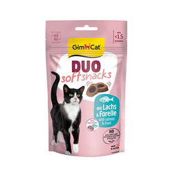 GimCat - GimCat Duo Soft Shacks Somon ve Alabalıklı Kedi Ödül Maması 50 Gr 