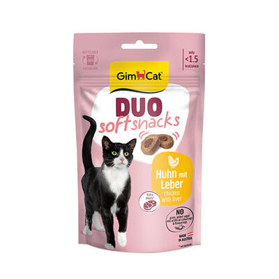 GimCat Duo Soft Shacks Tavuklu ve Ciğerli Kedi Ödül Maması 50 Gr 