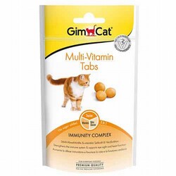 GimCat - GimCat Multi Vitamin Tabs Kedi Ödül Tableti 40 Gr 