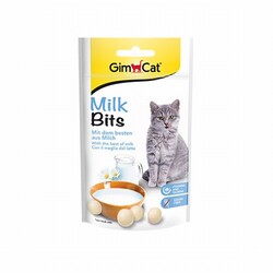 GimCat - GimCat Milk Bits Sütlü ve Taurinli Tahılsız Kedi Ödül Tableti 40 Gr 
