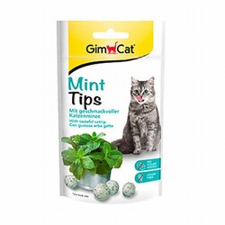 GimCat - GimCat Mint Tips Kedi Otlu Tahılsız Kedi Ödülü 40 Gr 