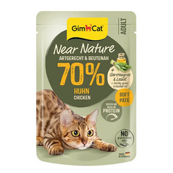 GimCat - GimCat Near Nature Ezme Tavuklu Pouch Yetişkin Kedi Konservesi 85 Gr 