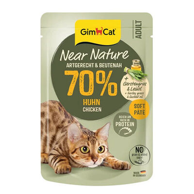 GimCat Near Nature Ezme Tavuklu Pouch Yetişkin Kedi Konservesi 85 Gr 