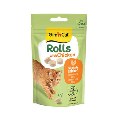 GimCat Rolls Tavuklu Kedi Ödül Maması 50 Gr 