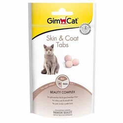 GimCat - GimCat Skin Coat Tabs Deri ve Tüy Sağlığı Kedi Ödül Tableti 40 Gr 