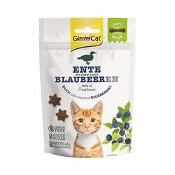 GimCat - GimCat Soft Snacks Duck Blueberry Ördekli ve Yaban Mersinli Tahılsız Kedi Ödülü 60 Gr 