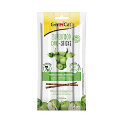 Gimcat - Gimcat Super Food Duo Stick Elma ve Sığır Etli Kedi Ödül Çubuğu