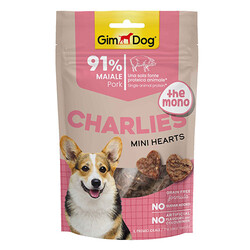 GimDog - GimDog Charlies Mini Hearts Domuz Etli Tahılsız ve Şekersiz Köpek Ödülü 70 Gr 