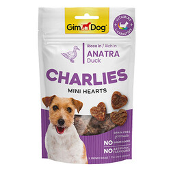 GimDog - GimDog Charlies Mini Hearts Ördekli Tahılsız ve Şekersiz Köpek Ödülü 70 Gr 