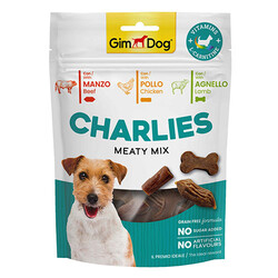 GimDog - GimDog Charlies Meaty Mix Karışık Etli Tahılsız ve Şekersiz Köpek Ödülü 70 Gr 